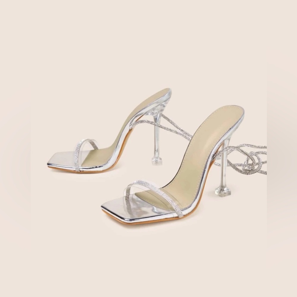 Stiletto tie/wrap Heels